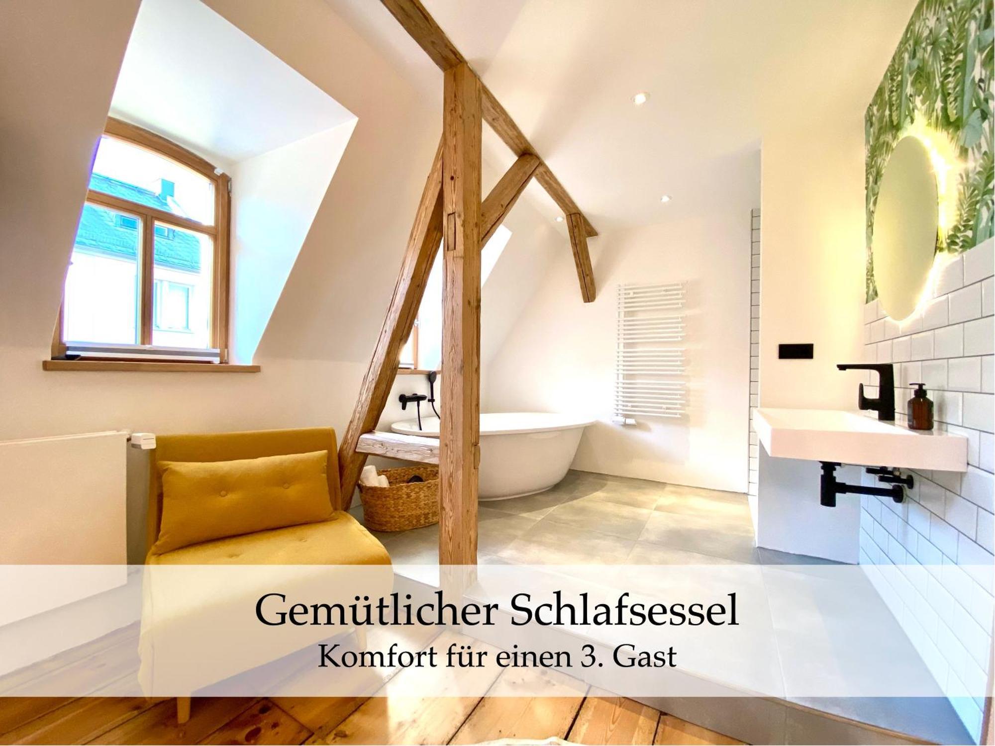 Zentrale 1-Zimmer-Ferienwohnung Mit Digitalem Check In Hof  Luaran gambar